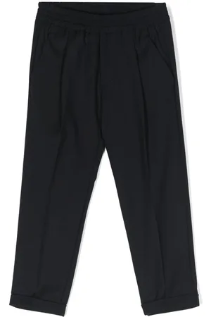 Dondup Elasticated-waist cotton trousers