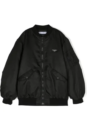 Dolce & Gabbana Logo-patch cotton bomber jacket