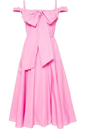 Patou Bow-detail cocktail midi dress