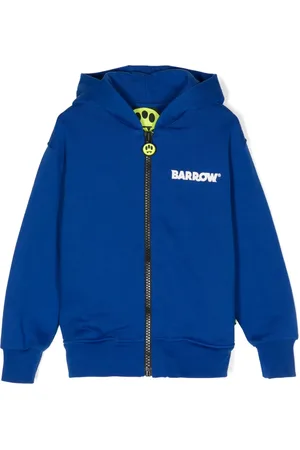 BARROW Logo-print zip hoodie