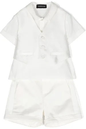 MONNALISA Short-sleeve cotton suit