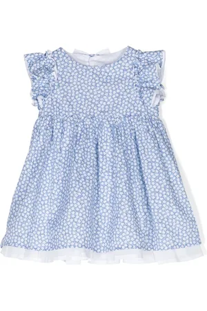 Il gufo Floral-print cotton dress