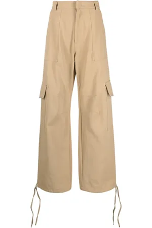 Moschino Logo-embroidered cargo palazzo pants