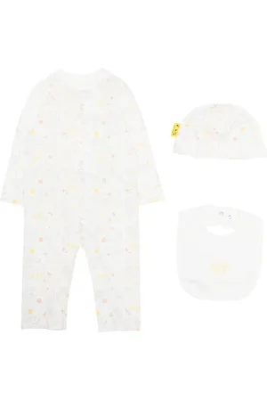 OFF-WHITE Logo-print cotton babygrow set