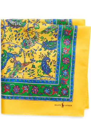 Ralph Lauren Paisley-print mulberry silk scarf