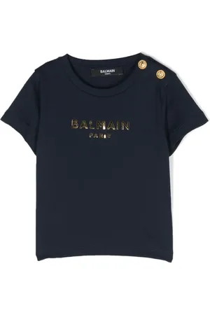 Balmain Metallic-logo T-shirt