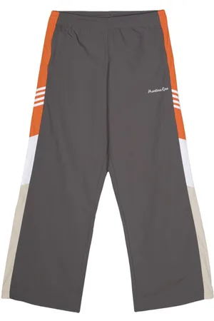 MARTINE ROSE Logo-embroidered wide-leg track pants