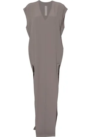 Rick Owens V-neck crepe maxi dress