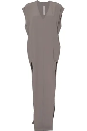 Rick Owens V-neck crepe maxi dress