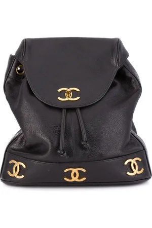 CHANEL Logo plaque classic backpack