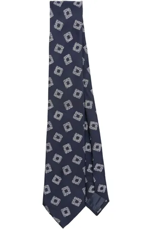 Emporio Armani Patterned-jacquard silk tie