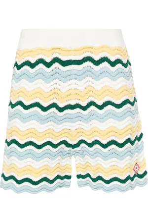 Casablanca Wavy Boucle 3D-knit shorts