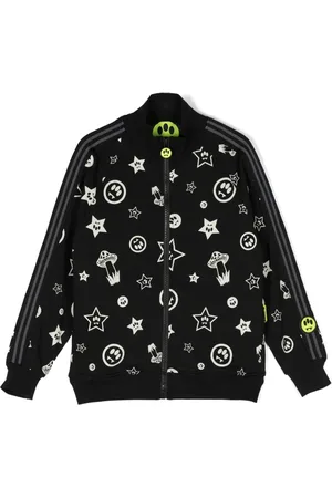 BARROW Logo-print zip-up sweatshirt