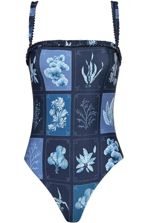 Agua by Agua Bendita Limón Algae graphic-print swimsuit