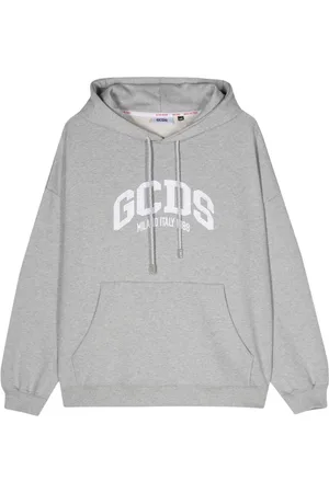 GCDS Logo-embroidered hoodie