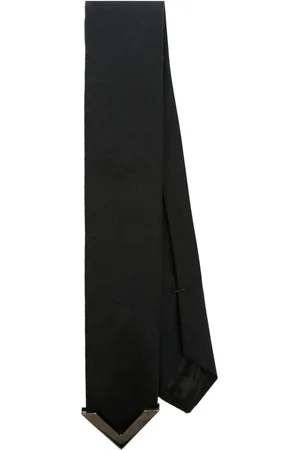 VALENTINO GARAVANI V-appliqué wool blend tie
