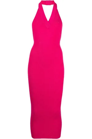 Balmain Chevron-knit maxi dress