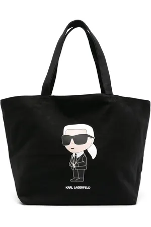 Karl Lagerfeld Ikonik Karl cotton tote bag