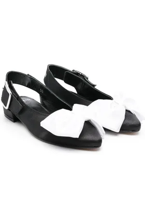 Balmain Bow-embellished slingback pumps