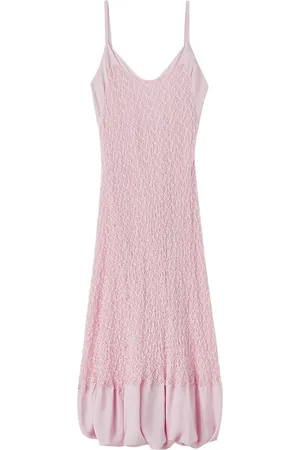 Jil Sander Embroidered sleeveless midi dress