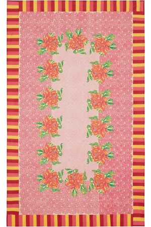 LISA CORTI Floral-print cotton table cloth