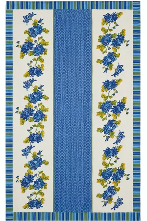 LISA CORTI Floral-print cotton table cloth
