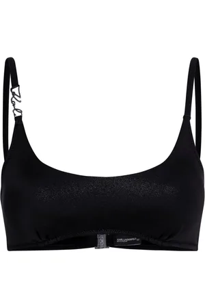 Karl Lagerfeld Signature bandeau bikini top