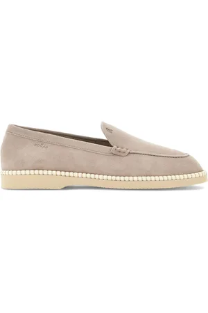 Hogan Logo-debossed leather loafers
