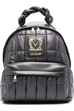 Moschino Logo-plaque padded backpack