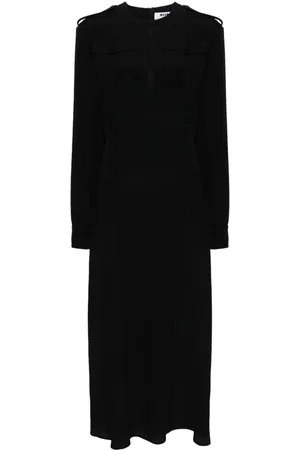 Msgm Puff-sleeves maxi dress