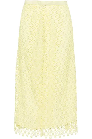 Simkhai Karolina open-knit midi skirt