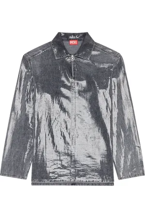 Diesel D-Brad-S high-shine denim shirt