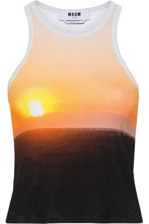 Msgm Embroidered-logo top