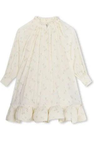 Lanvin Floral-print peplum minidress