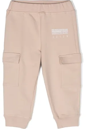 Msgm Logo print cotton trousers