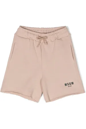 Msgm Distressed finish cotton shorts