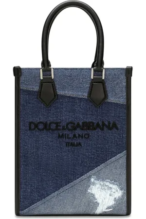 Dolce & Gabbana Patchwork-detailing cotton-blend tote bag