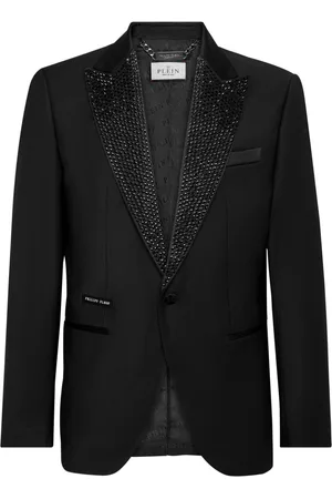 Philipp Plein Crystal-embellished single-breasted blazer