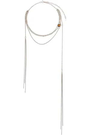 Courrèges Stone multi-chain necklace