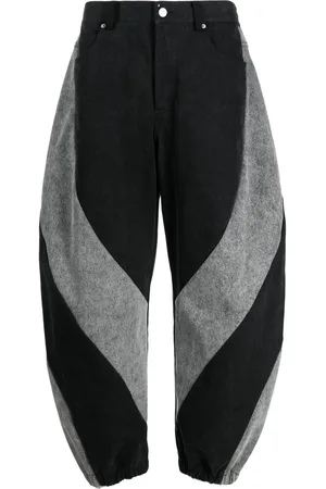 CROQUIS Two-tone baggy jeans