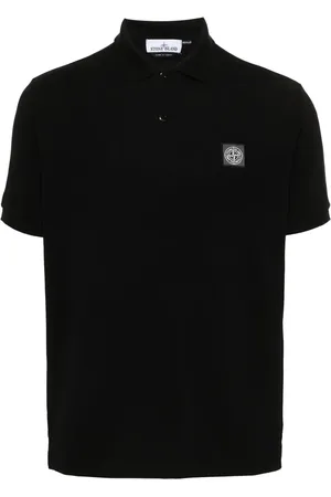 Stone Island Compass-appliqué polo shirt