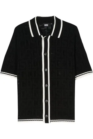 GCDS Crochet-knit shirt