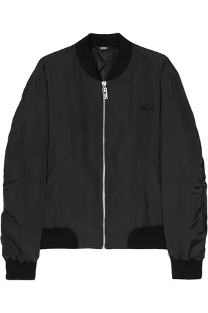 GCDS Embroidered-logo bomber jacket