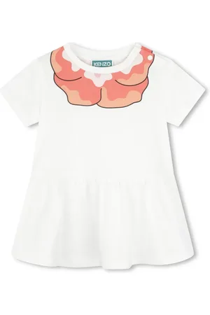 Kenzo Graphic-print flared minidress