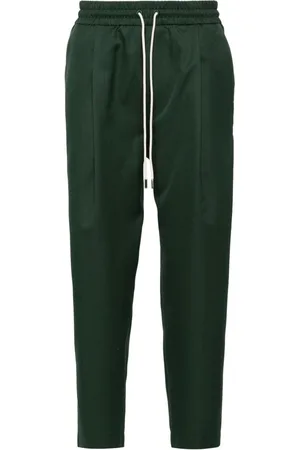 Drôle de Monsieur Drawstring-waist cropped trousers