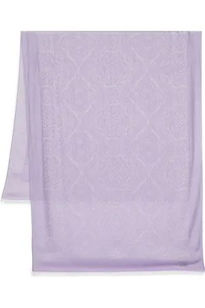 Etro Geometric-print frayed scarf