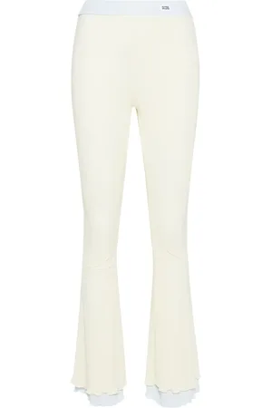 GCDS Layered flared trousers
