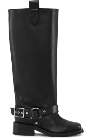 Ganni Square-toe mid-calf boots