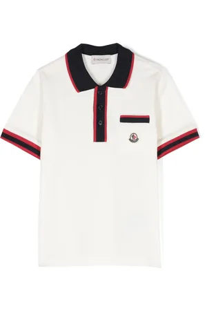 Moncler Logo-patch cotton polo shirt