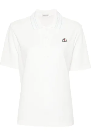 Moncler Appliqu??-logo cotton polo shirt